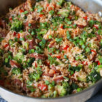 Broccoli and Kielbasa Sausage Rice Skillet