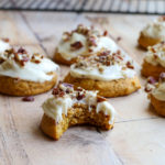 pumpkin cookies with maple frosting