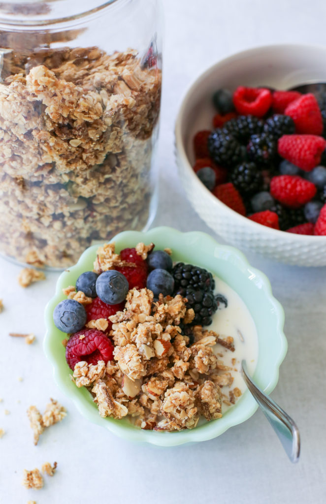 chewy coconut granola