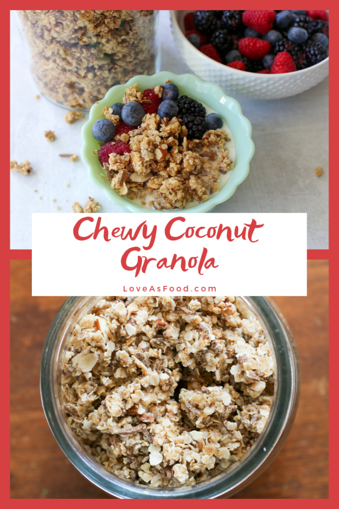 chewy coconut granola