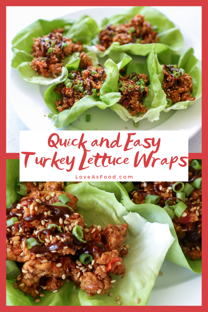 quick turkey lettuce wraps