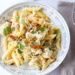 roasted leek and cauliflower pasta