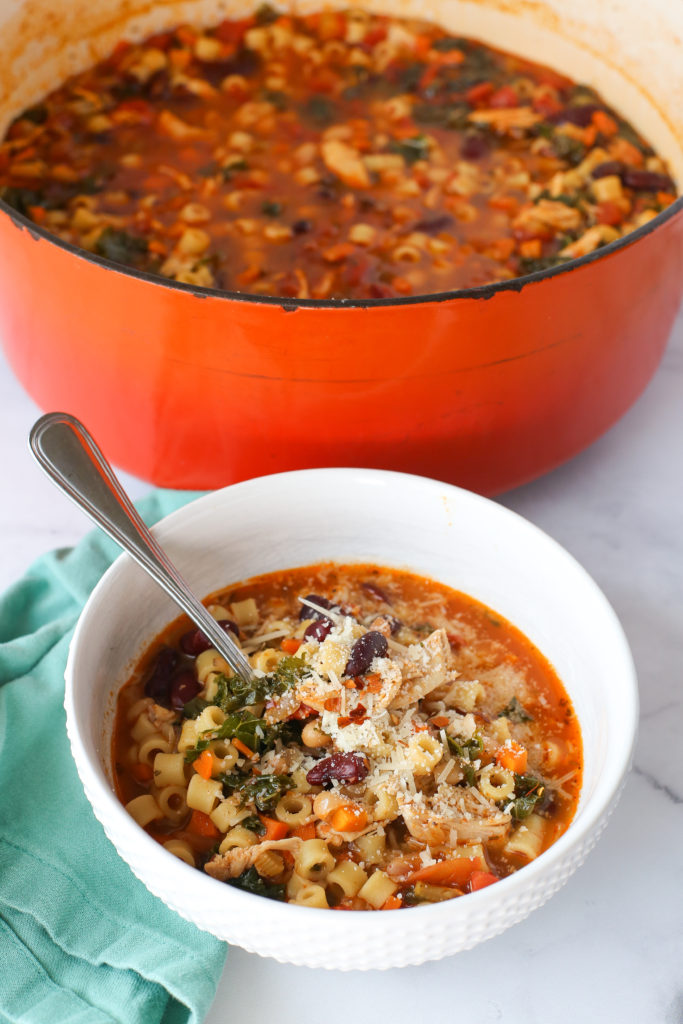 chicken pasta e fagioli