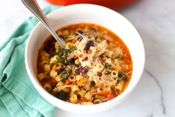 chicken pasta e fagioli