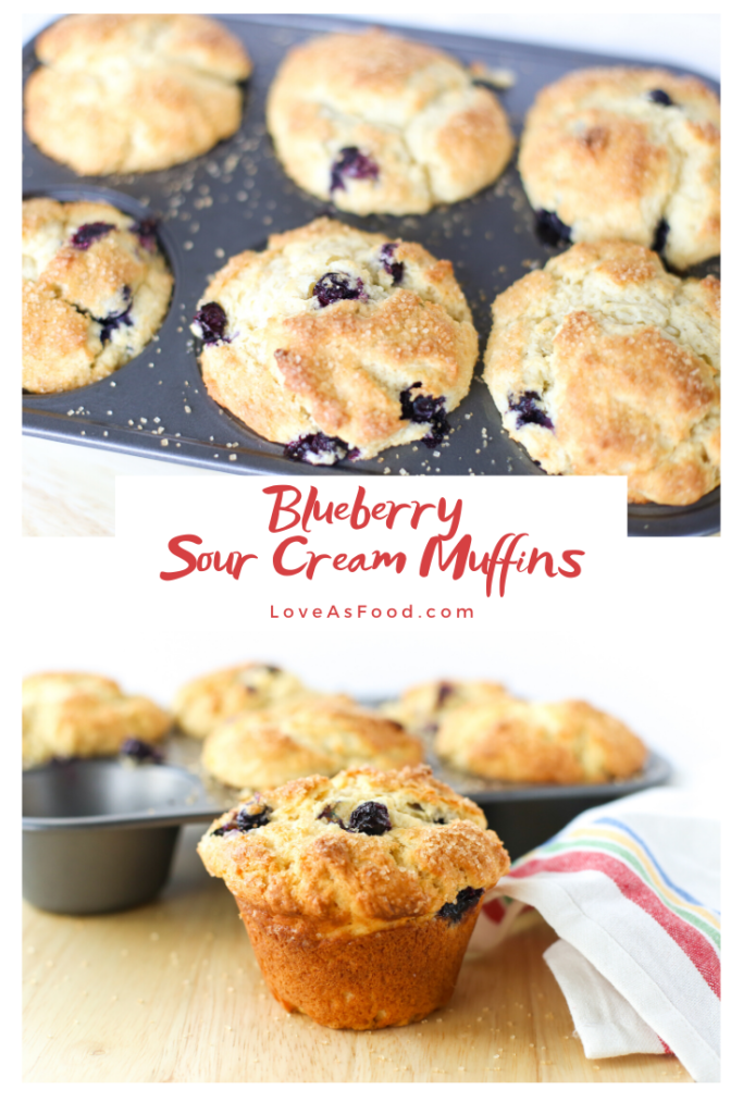 blueberry sour cream muffins