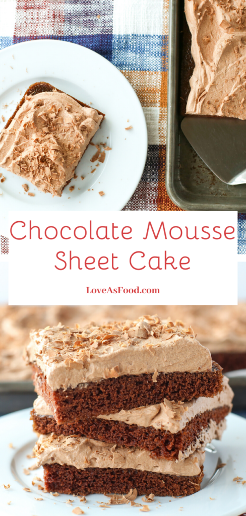 chocolate mousse sheet cake
