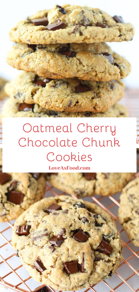 oatmeal cherry chocolate chunk cookies