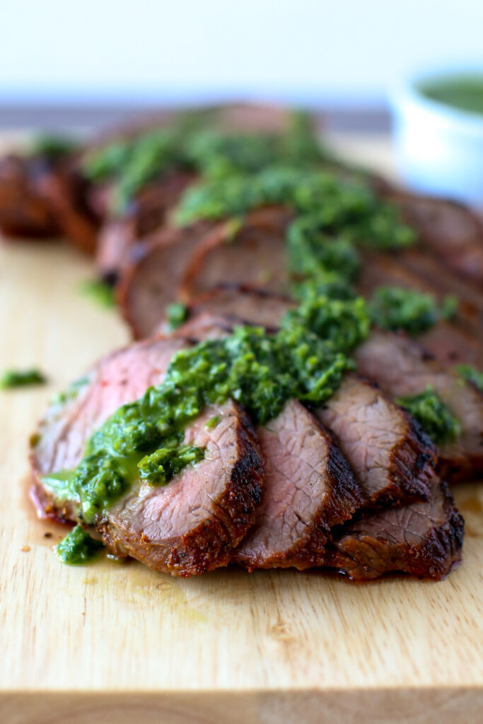 Grilled Tri Tip Steak with Chimichurri
