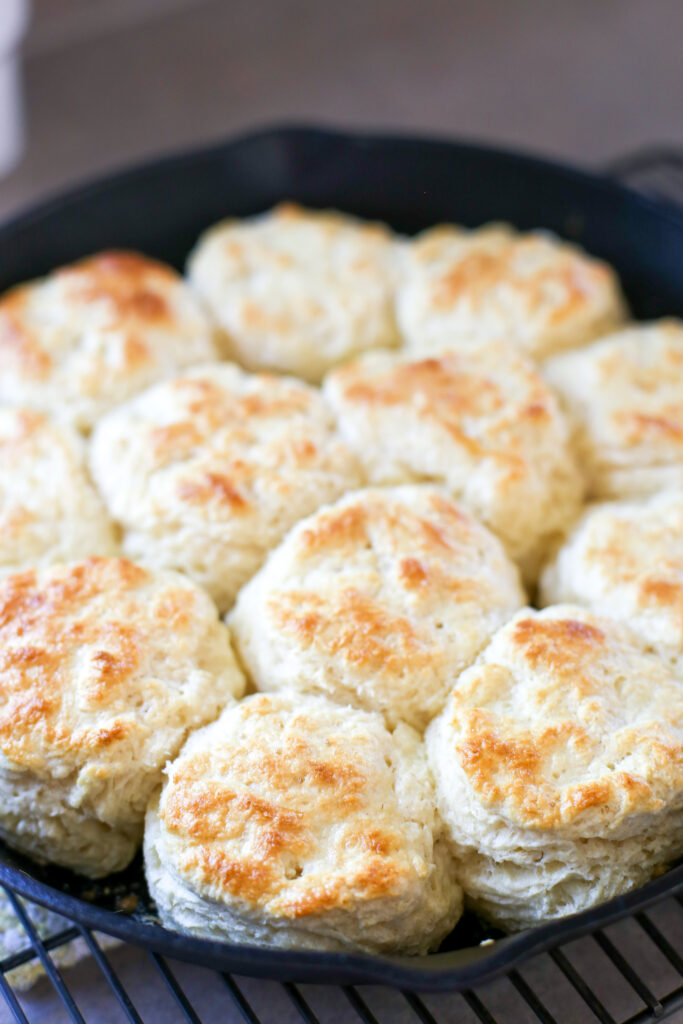 Skillet Buttermilk Biscuits - Damn Delicious