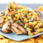 Grilled Chicken with Peach Chipotle Salsa