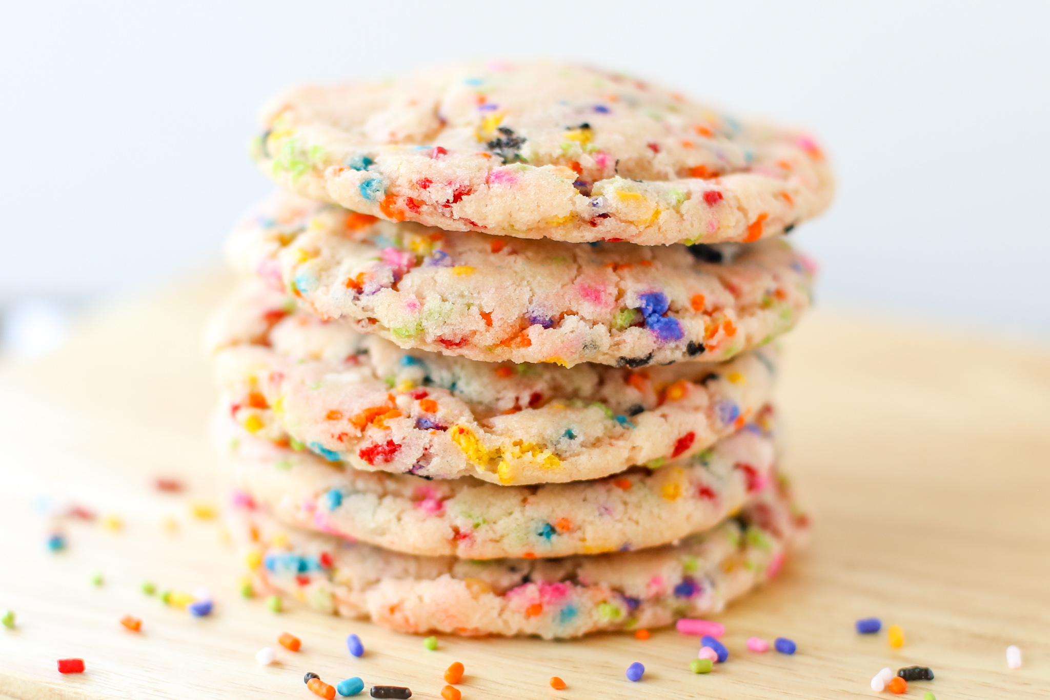 White Chocolate Confetti Cookies • Sarahs Bake Studio