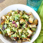 Grilled Corn Salad with Avocado & Basil