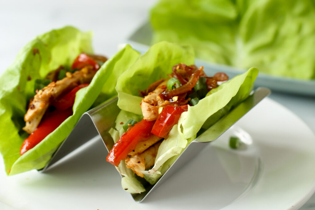 Chicken Stir-Fry Lettuce Wraps