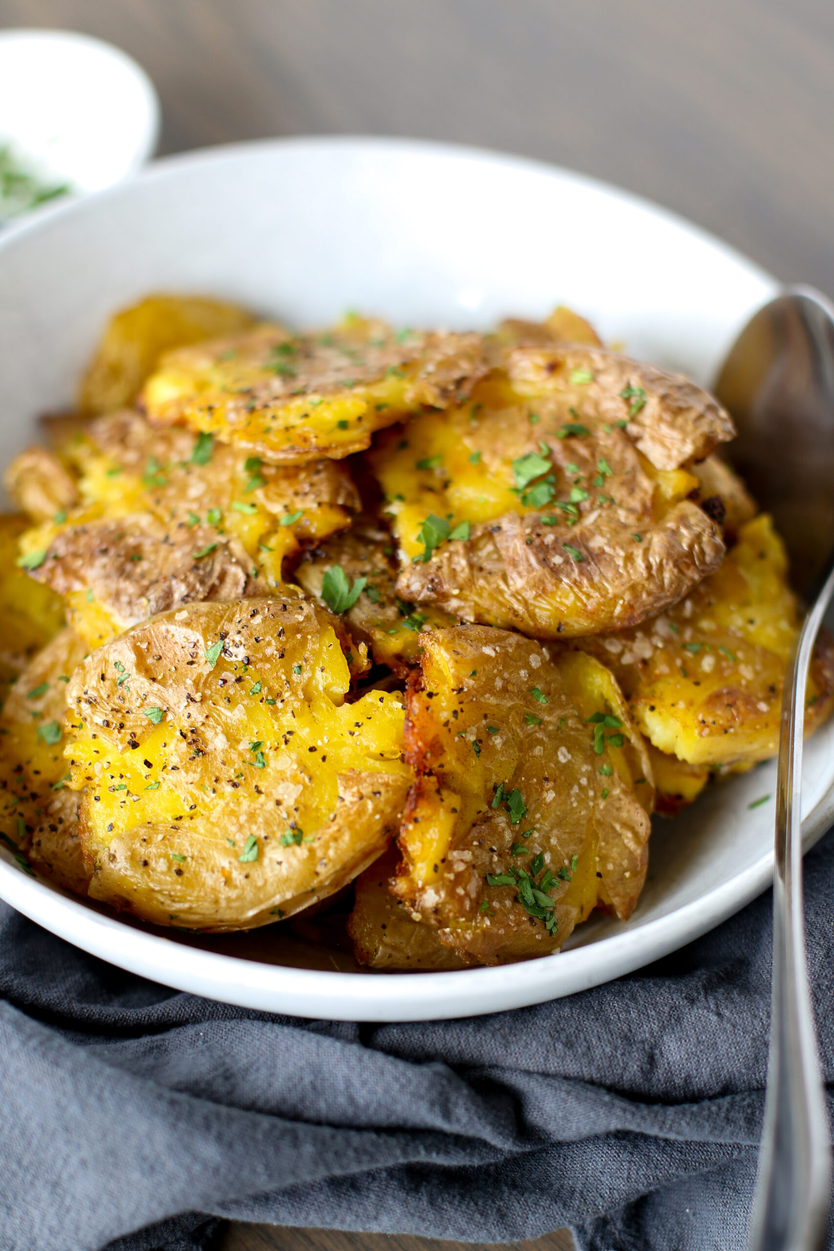 Crispy new potatoes with browned butter recipe