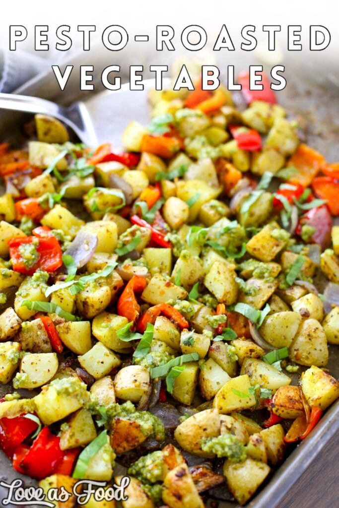 pesto-roasted vegetables