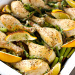 one-pan lemon chicken with asparagus