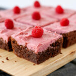 raspberry ganache brownies