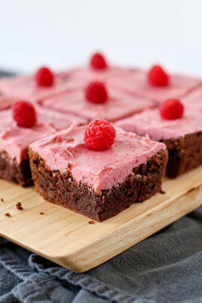 raspberry ganache brownies