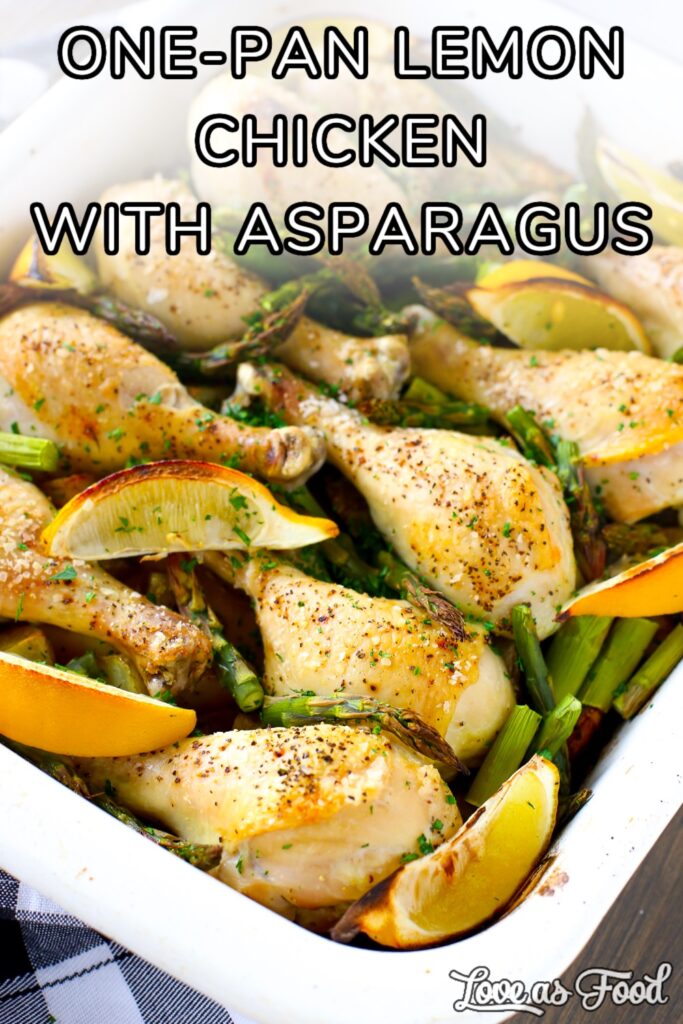 one-pan lemon chicken with asparagus