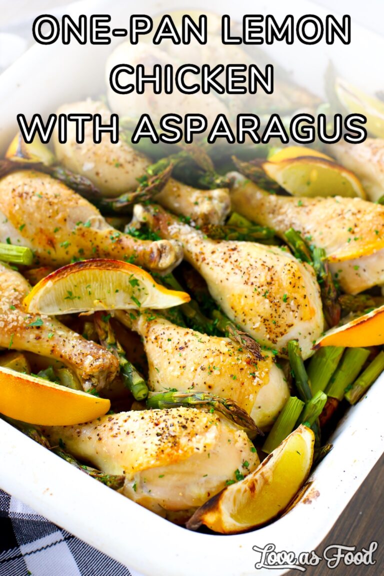 One-Pan Lemon Chicken with Asparagus - Love As Food