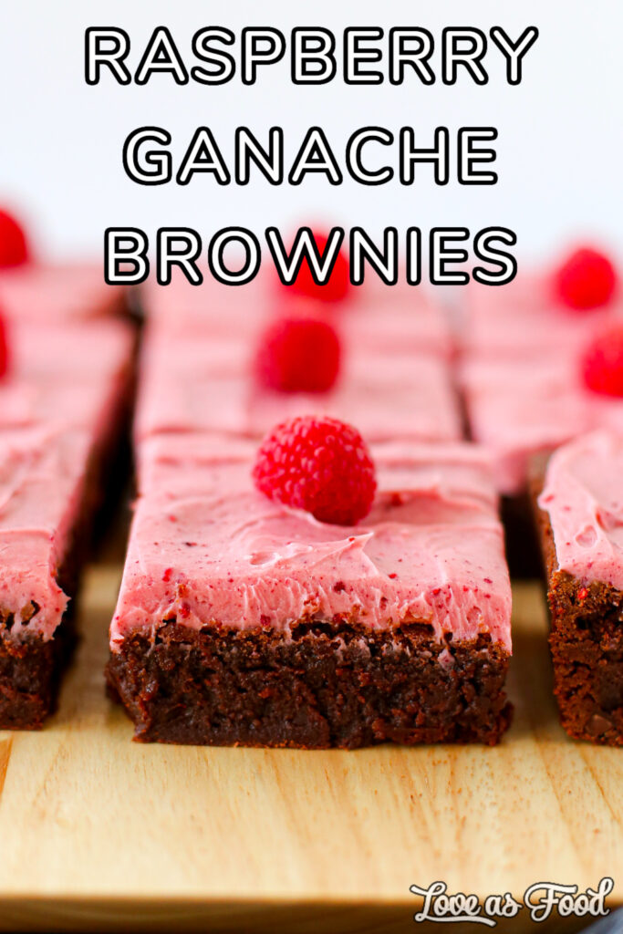 raspberry ganache brownies