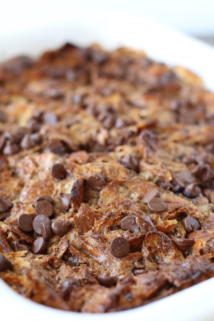 chocolate croissant bread pudding