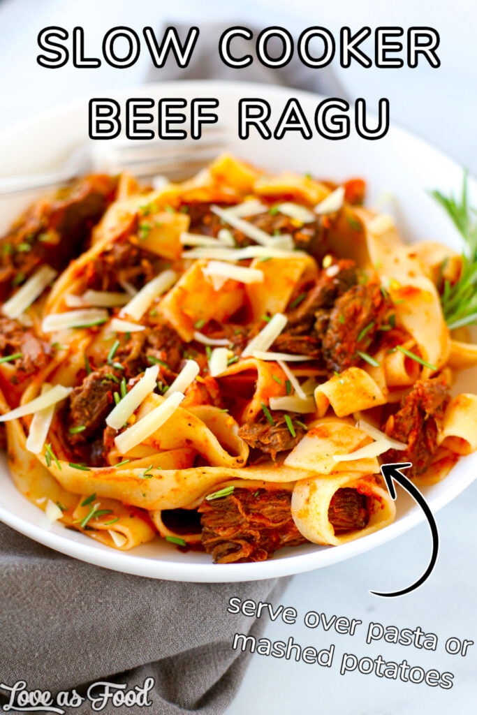 slow cooker beef ragu