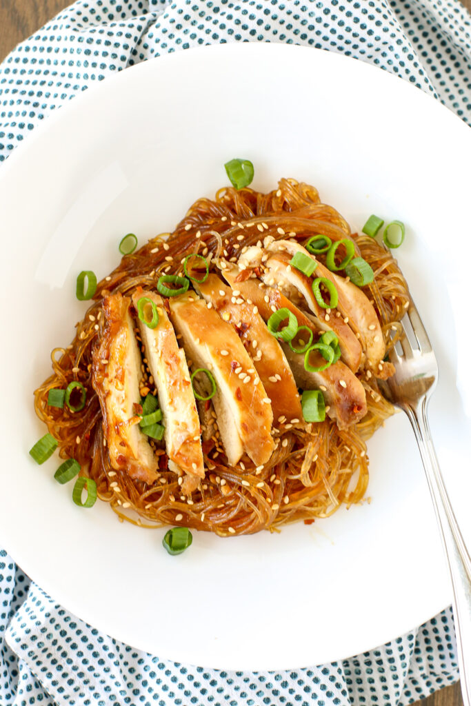 Nadiya Hussain's teriyaki chicken noodles